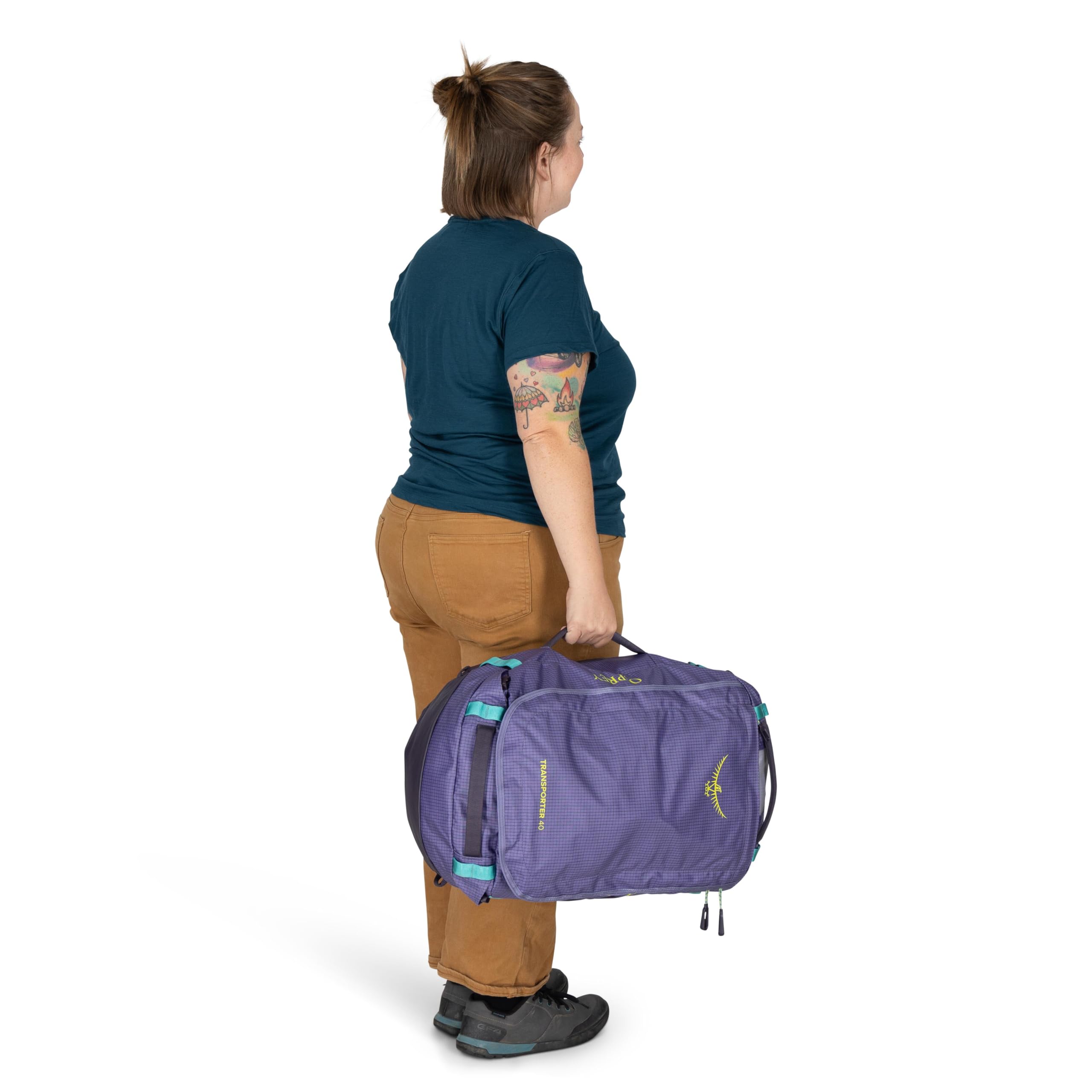 Osprey Transporter – Sac de Voyage 40 L, Menthe givrée, Menthe givrée/Gris Soundwave, Menthe givrée/Gris Soundwave, Sac de Sport