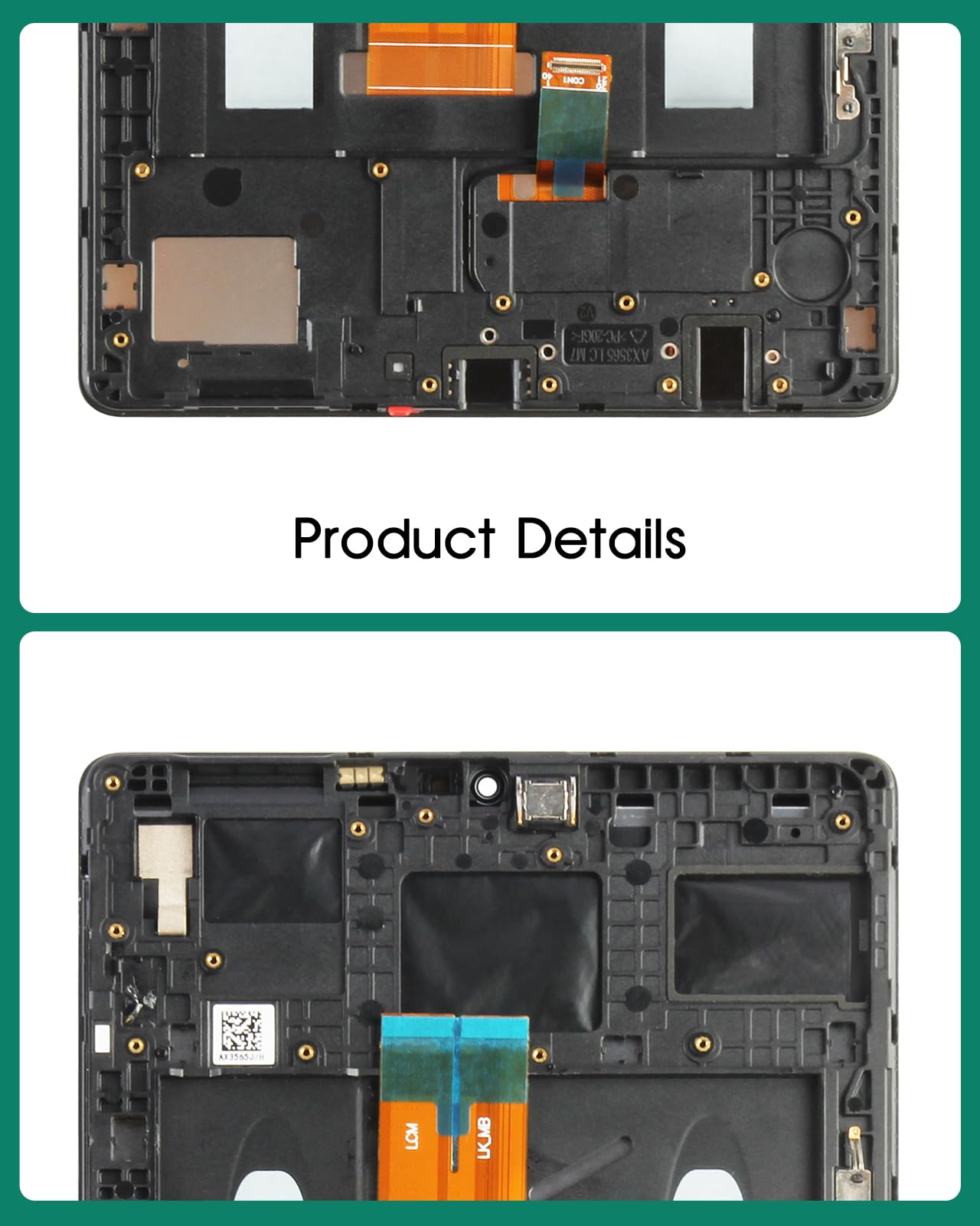 Schermo LCD di ricambio per Samsung Galaxy Tab A7 Lite T225 Display LCD SM-T225 Touch Digitizer Assembly SM-T220, SM-T225N, kit di riparazione (nero con cornice?