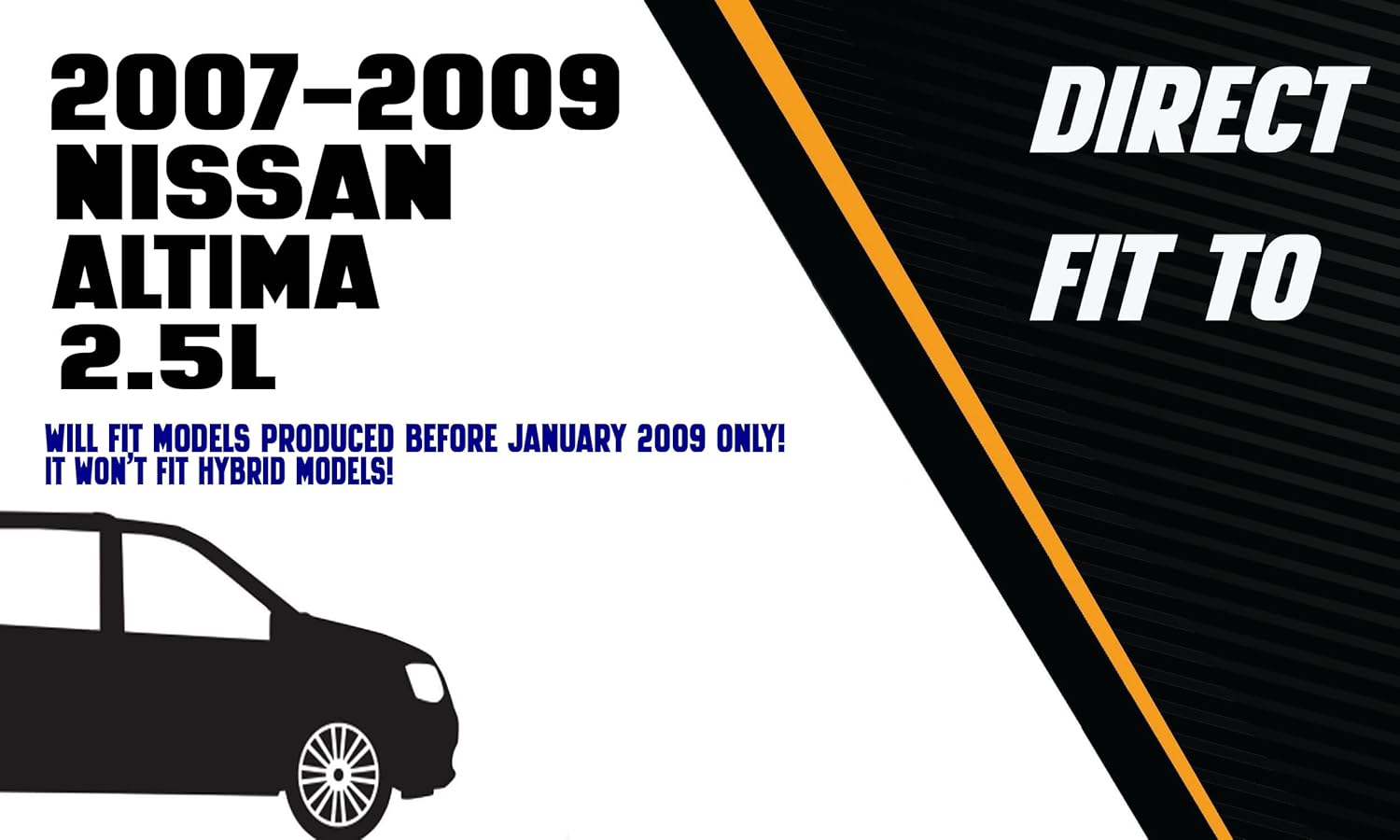 Northeastern Exhaust | Stainless Steel - Exhaust Resonator Y-Pipe Compatible for Nissan Altima 2007-2009 2.5L | Automotive Replacement Part - Includes Gaskets and Clamps