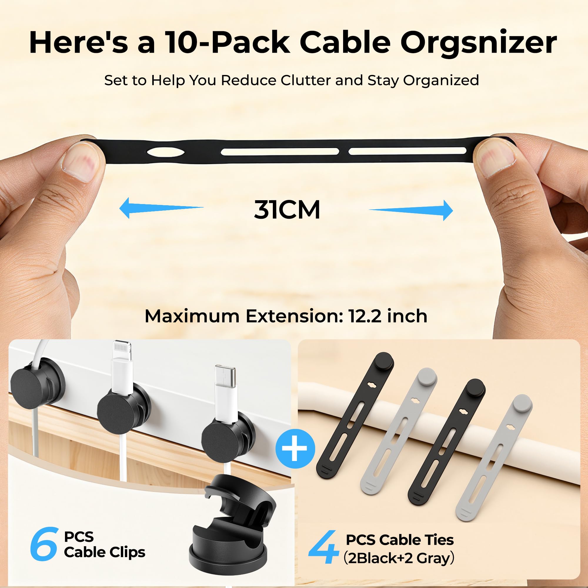 Cable Clips & Straps - Organize Your Cables! -5