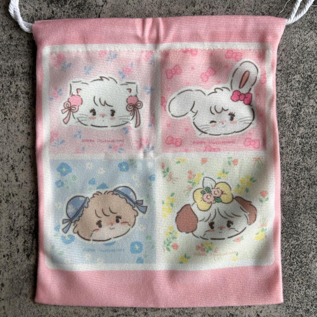 Amazon.co.jp: mikko illustrations 巾着 ミッコ 袋 ムース