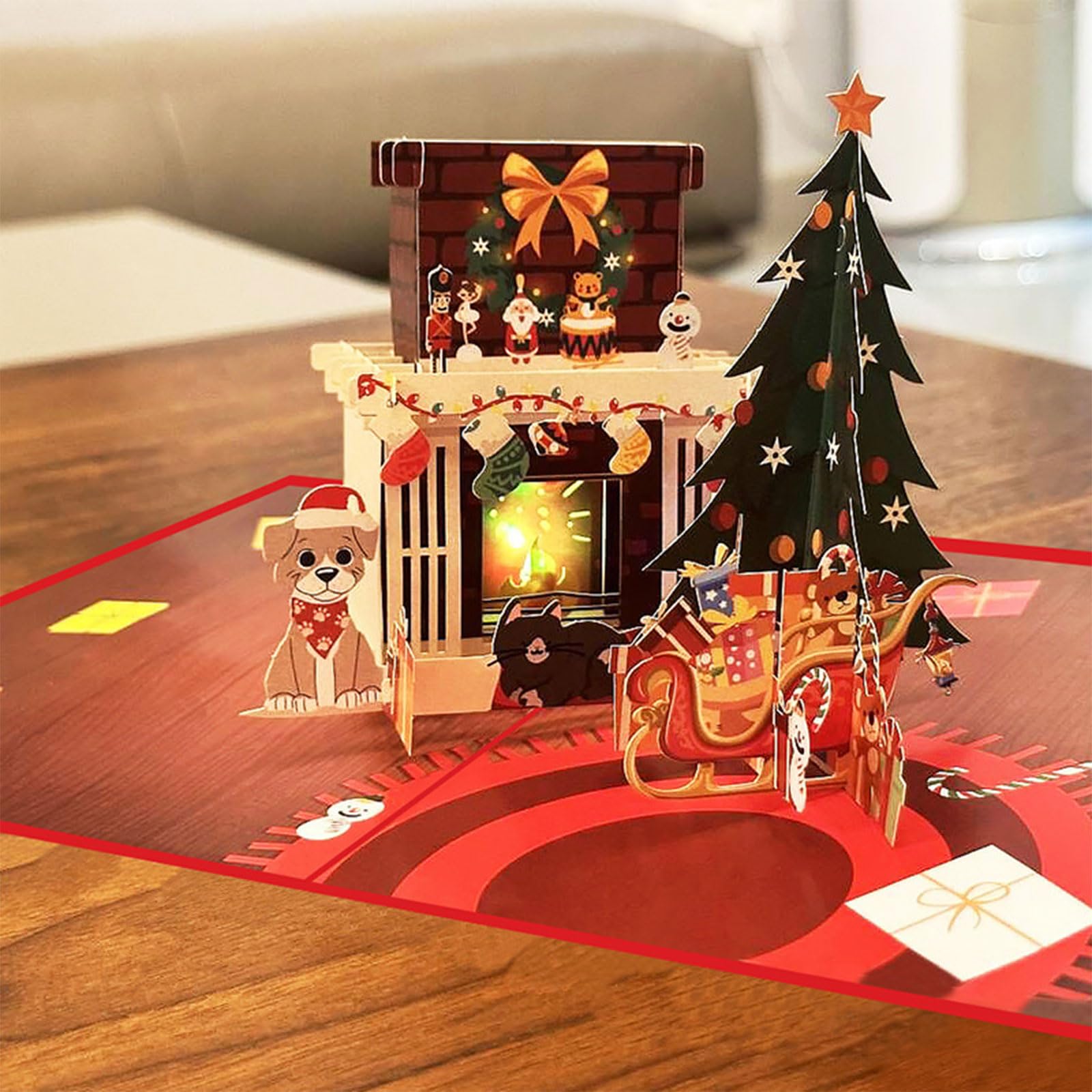クリスマスのあいさつ 暖炉 【公式通販】