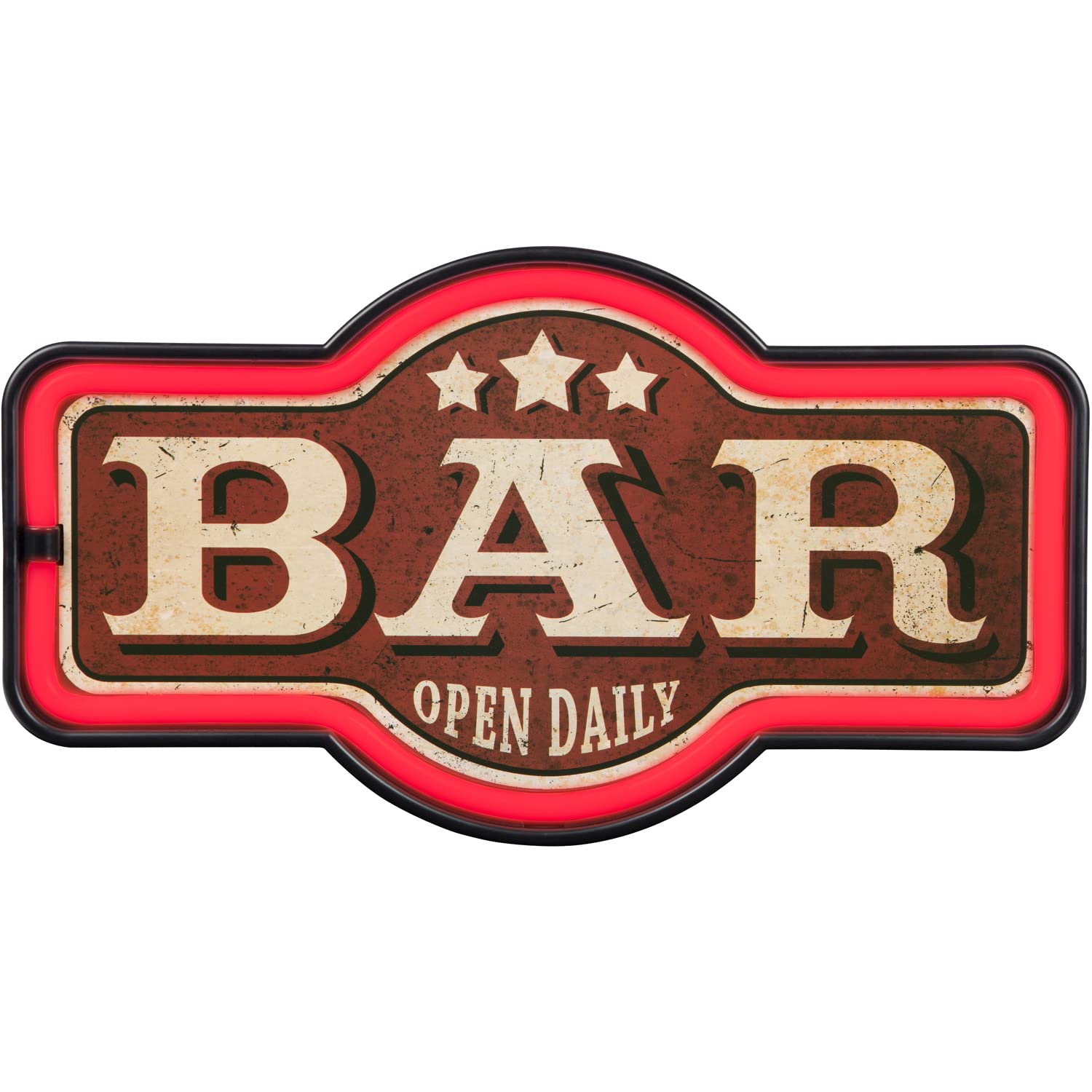 Amazon.com: Bar Open Daily LED Neon Sign Vintage Inspired Retro