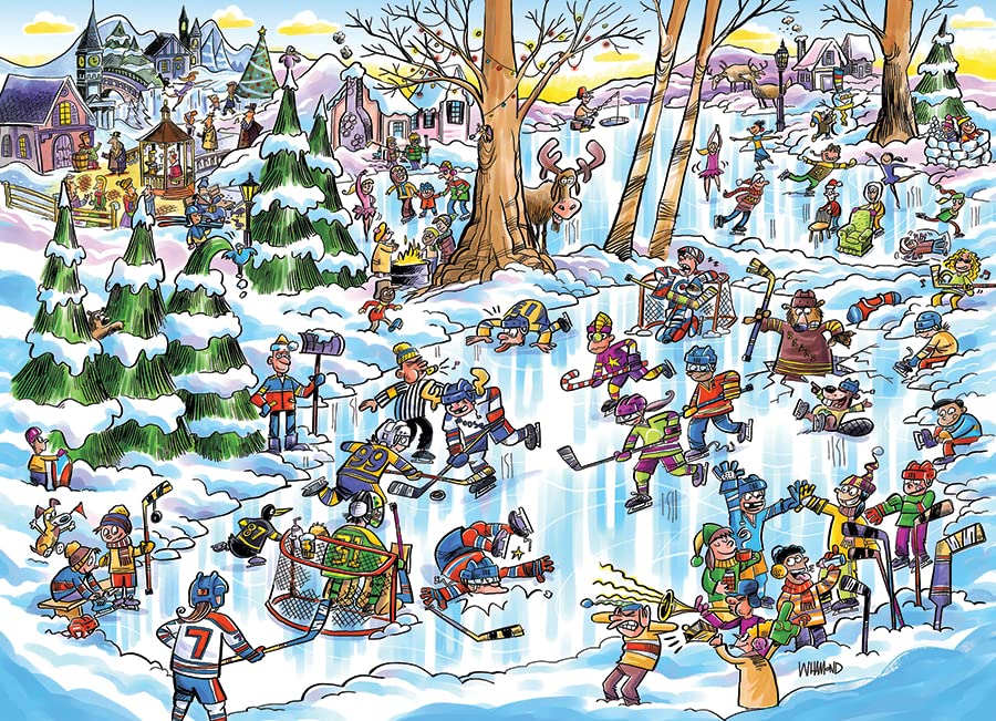 Cobble Hill Family Puzzle 350 Pezzi - Viaggio Dell'Arca - Poster Incluso, Pezzi Grandi E Piccoli, Fatto In USA Con Materiali Riciclati, 67.6x49 Cm