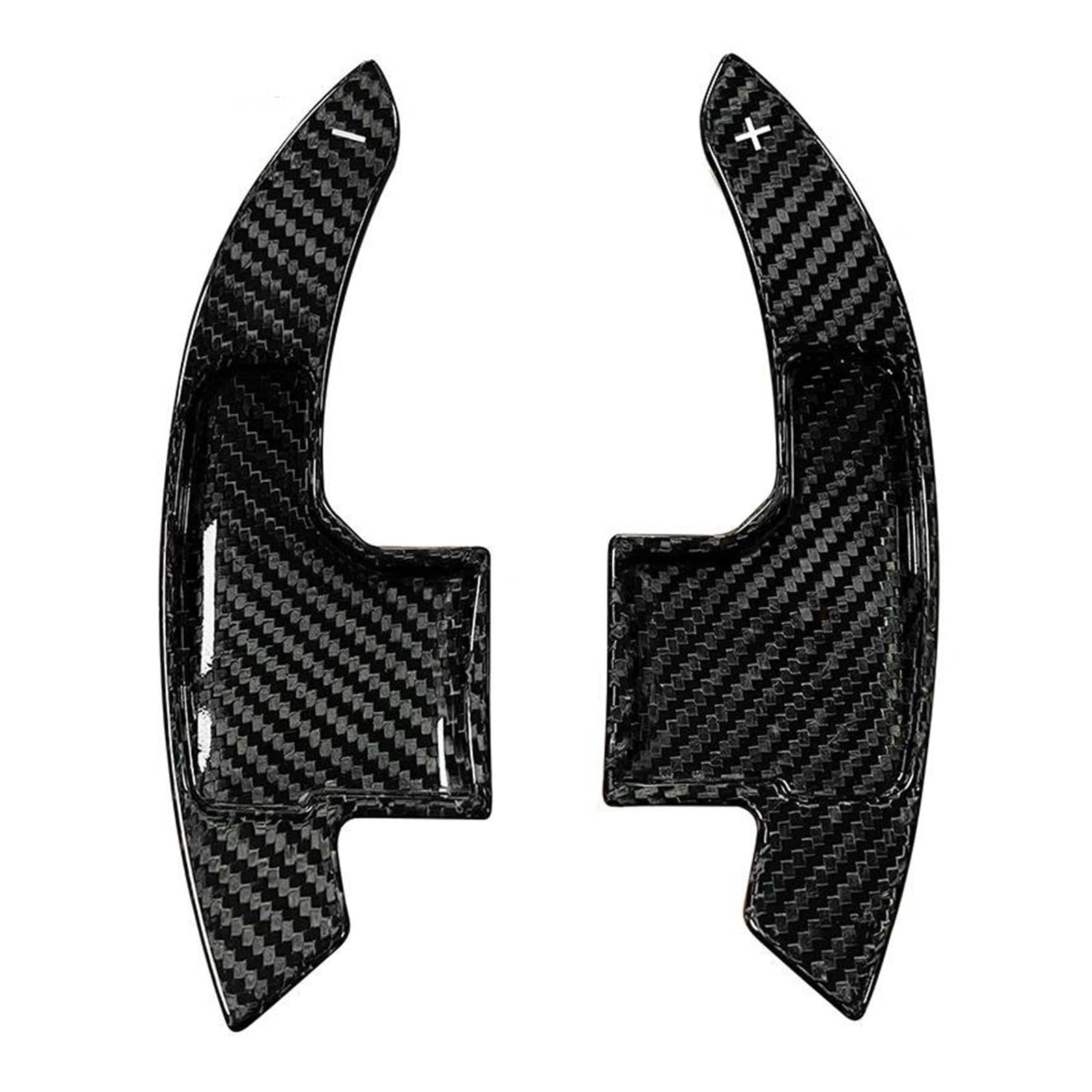 Elekmpmgtd Carbon Fiber Black Paddle Shifters Car Steering Wheel Shift Extensions For Mustang 2015 2016 2017 2018 2019 Car Steering Wheel(Carbon Fiber Black)