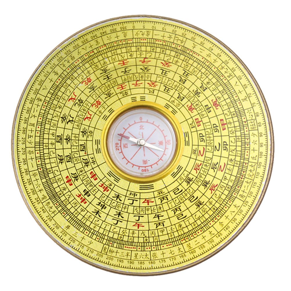 Brújula China Bagua Pan Antigua brújula China for decoración de planificación del hogar 14cm