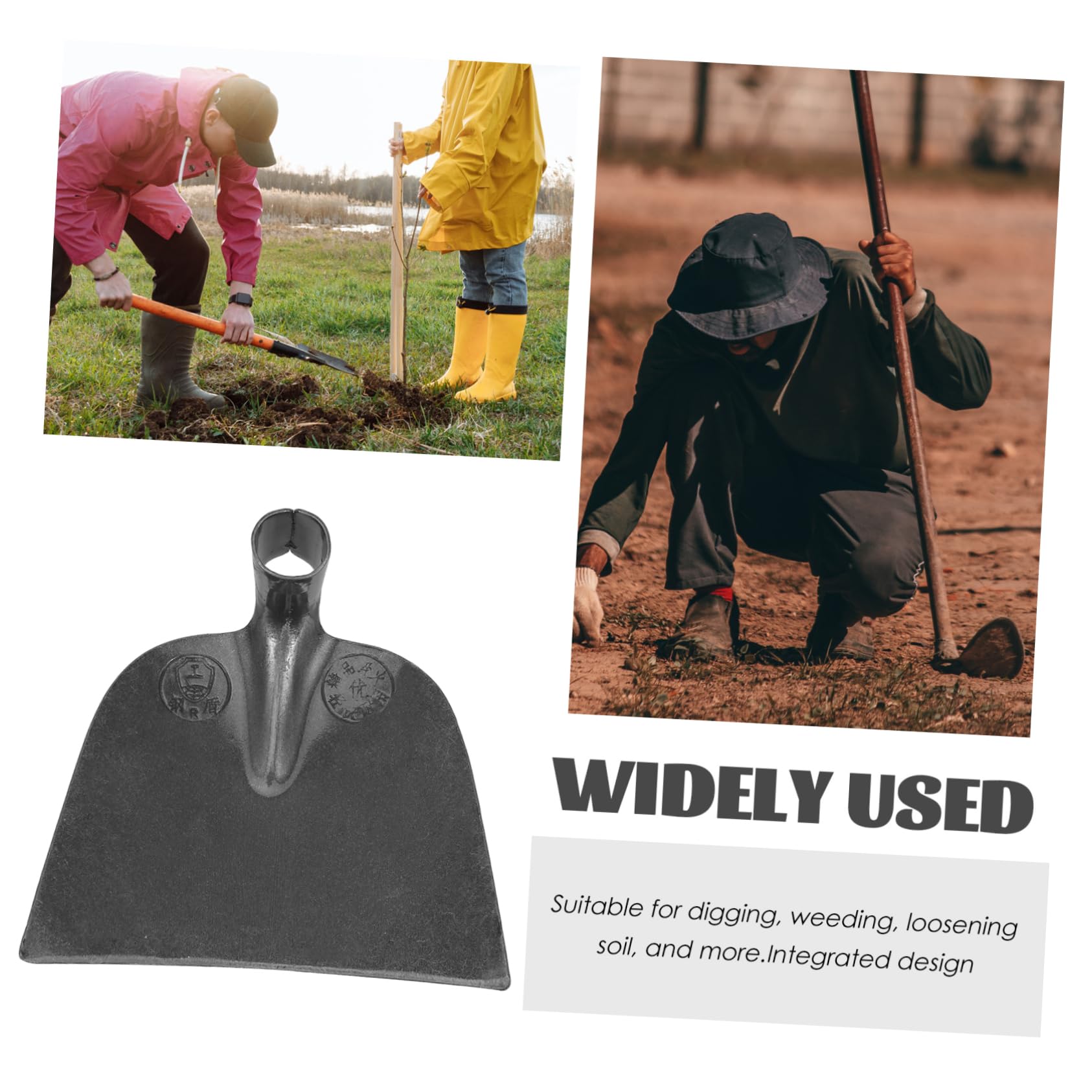 HANABASS Agriculture Tools Trowel Planter Hoe Widening Tools Bulb Net Agricultural para Garden Shovel Farming Tools Silver