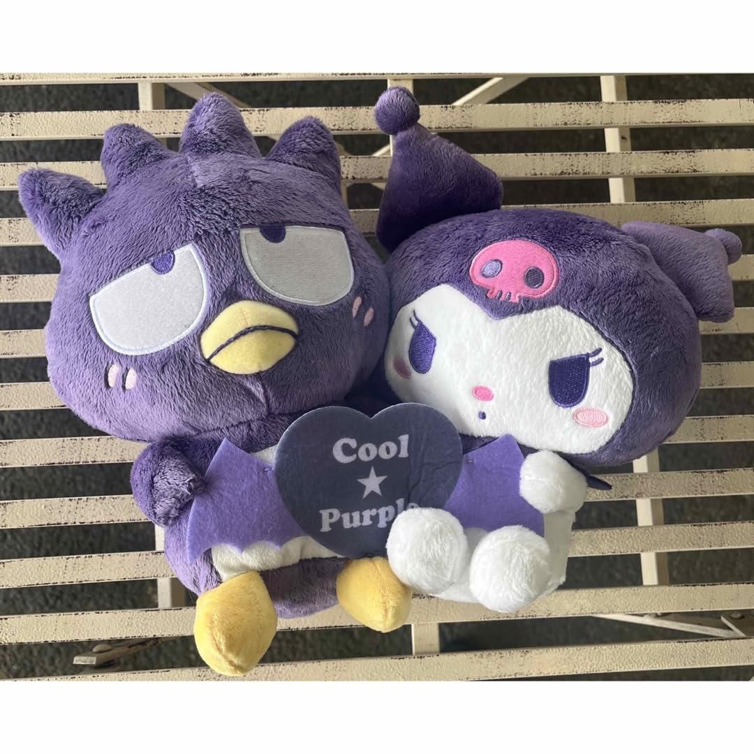 Amazon.co.jp: クール×パープル ペアぬいぐるみ バッドばつ丸とクロミ 