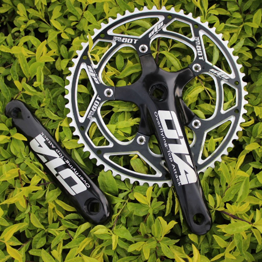 Plateau Bikingreen 60T BCD130 - CNC 7075, Noir - Pour Vélo Piste/fixie