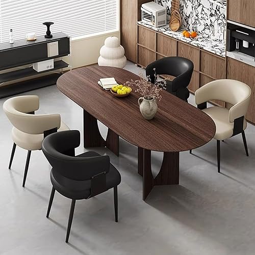 Miniatura 2 de Kitchen Chairs Set of 4, with Carbon Steel Legs and Pu Leather Cushion, Modern Dining Chairs | Home, Kitchen, Office, Meetings(White,1pcs)