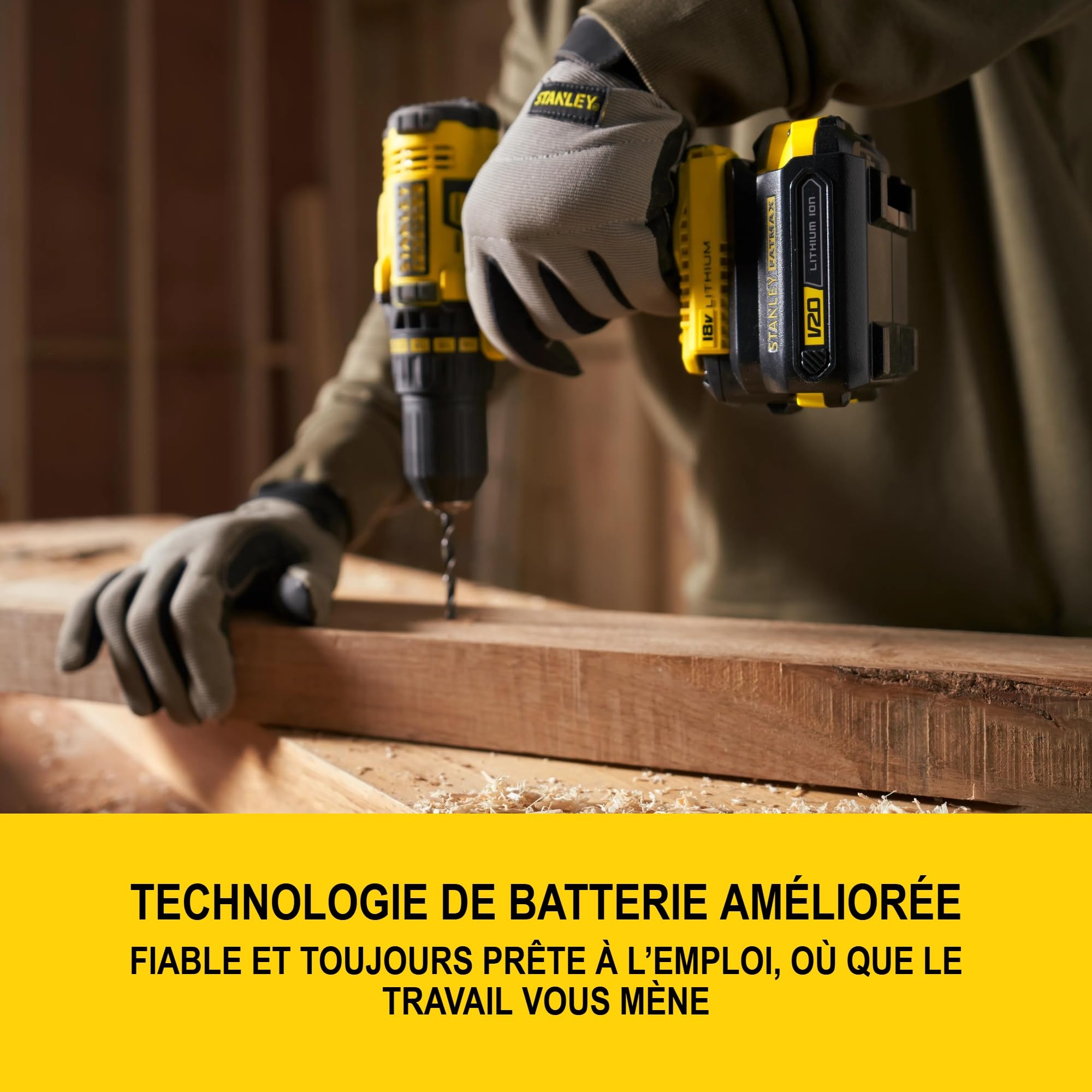 STANLEY FATMAX V20 Pack de Batterie 2,0 Ah et Chargeur 1,25 A, 18 V, SFMCB10D1-QW