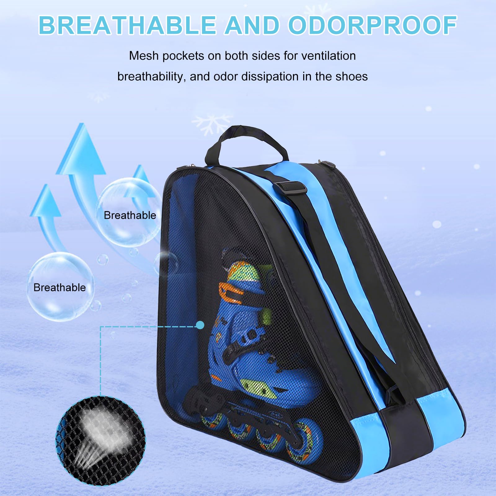 Patines Mochila 38cm Niña Correa Ajustable Impermeable 3 Compartimentos