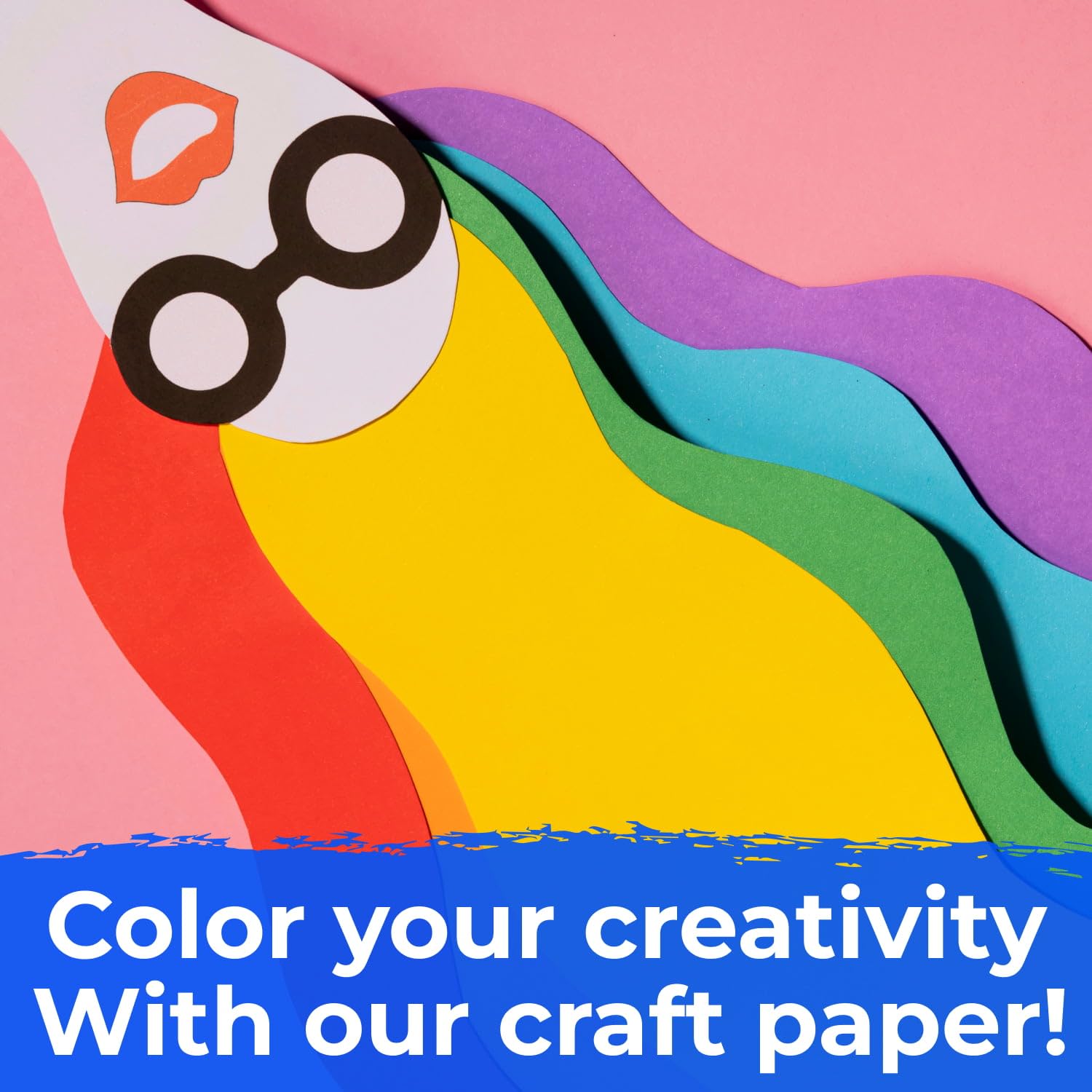 Lot de rouleaux de papier kraft arc-en-ciel de 61 x 3048 cm, 20,4 kg, 7 couleurs – Fabriqué aux États-Unis pour les arts et l'artisanat, les projets de bricolage, l'emballage cadeau