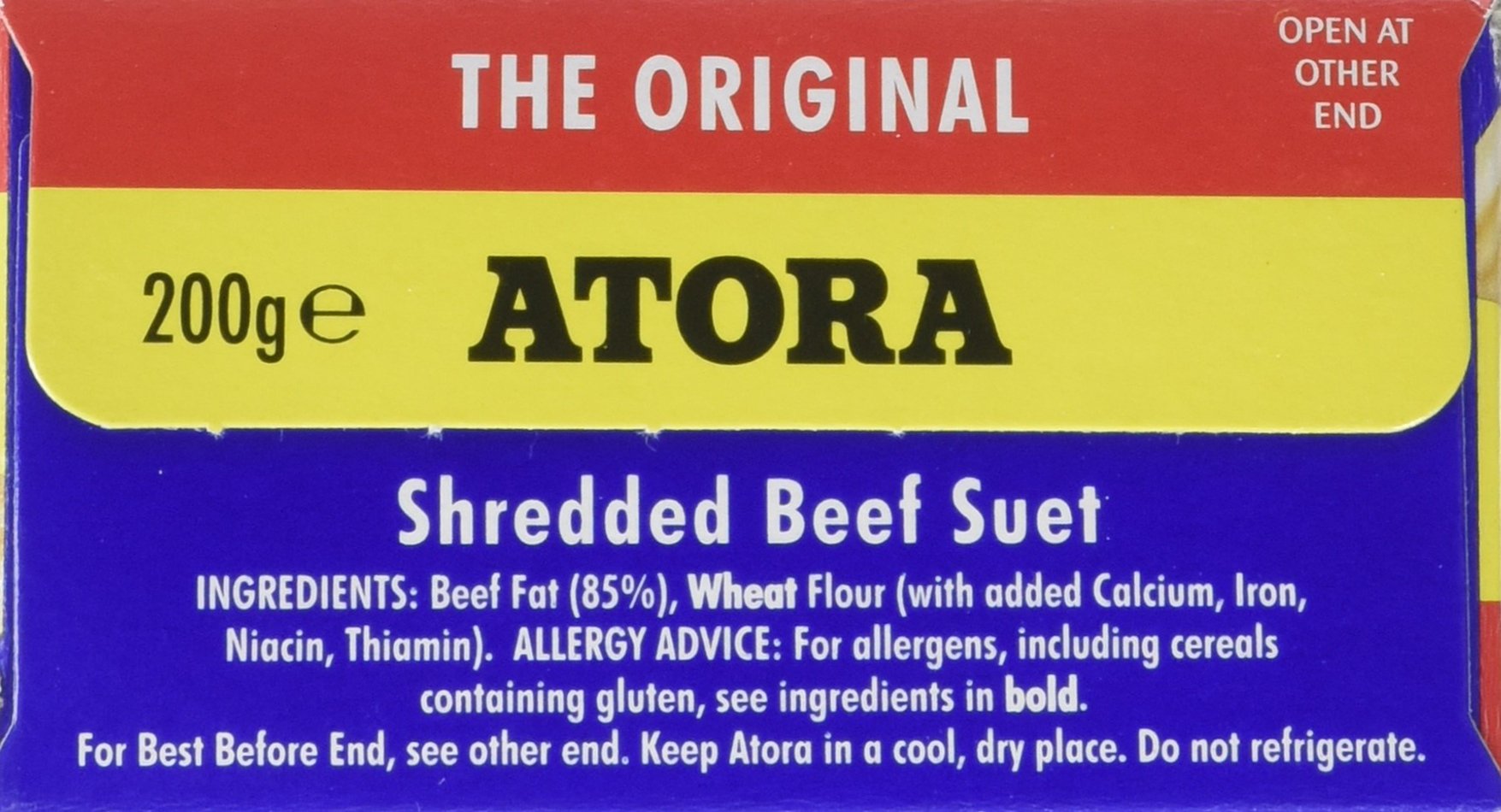 Atora Original Graisse de Bœuf Râpée 199 g - Lot de 3
