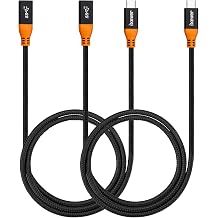 USB-C Extension Cable 3.3ft 2-Pack, USB 3.1 Type-C Gen 2 10Gbps Male to Female Extender Cord Compatible with Nintendo Switch, MacBook, Pro Pixel 3 3 XL