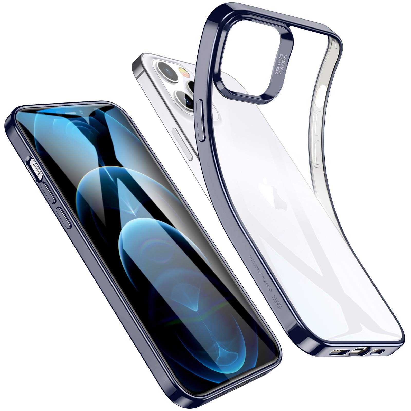 iPhone12 64GB ブルー SIMフリー ☆ESRケース付き