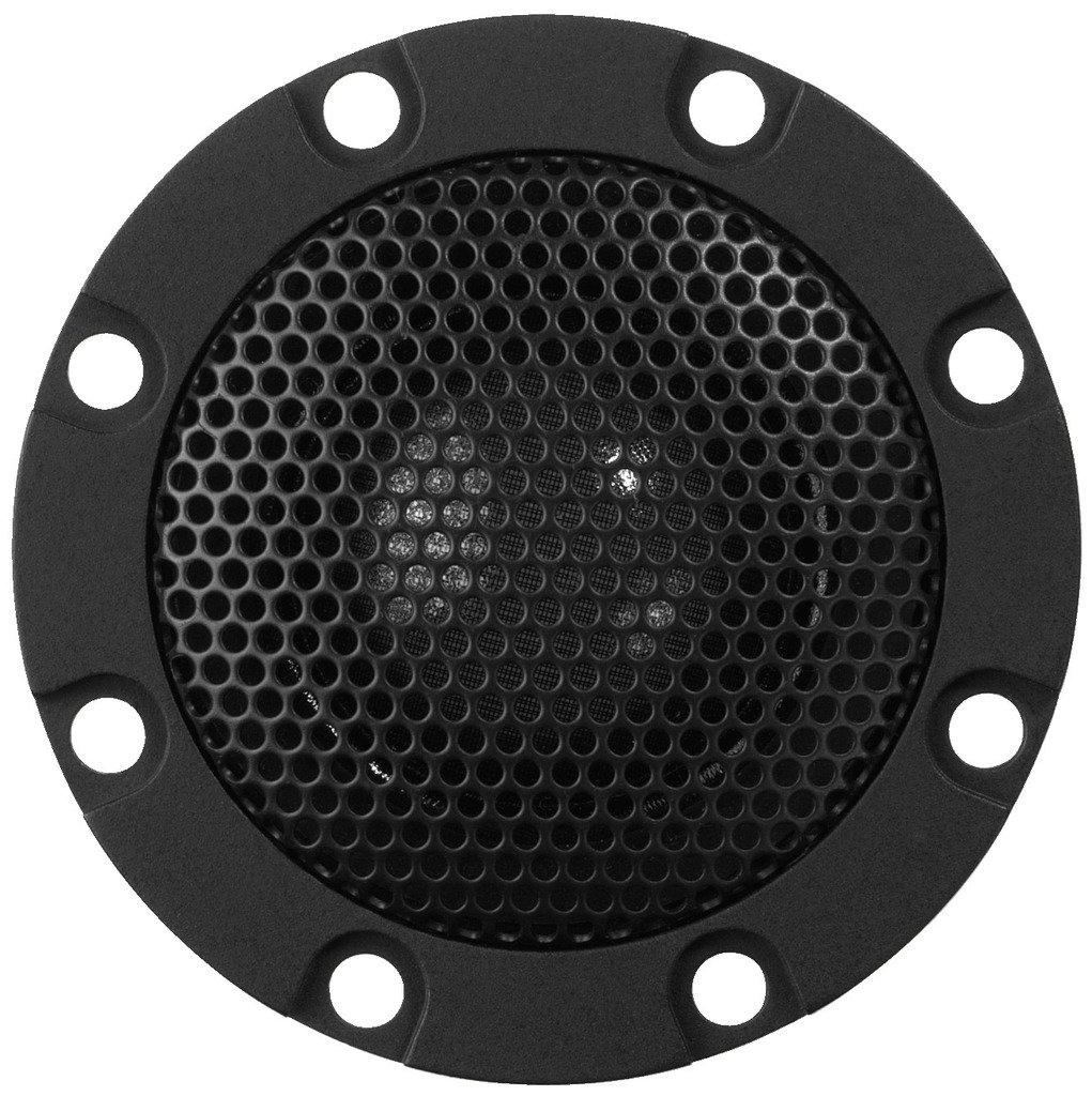 MONACOR DT-284 Dome-Tweeter-Paar, Top-Class Hochtöner mit hohen Pegelreserven und tiefer Ankopplung, Auto Speaker in kompakter Abmessungen und rundem Design, 60 W, 4 Ohm, in Schwarz