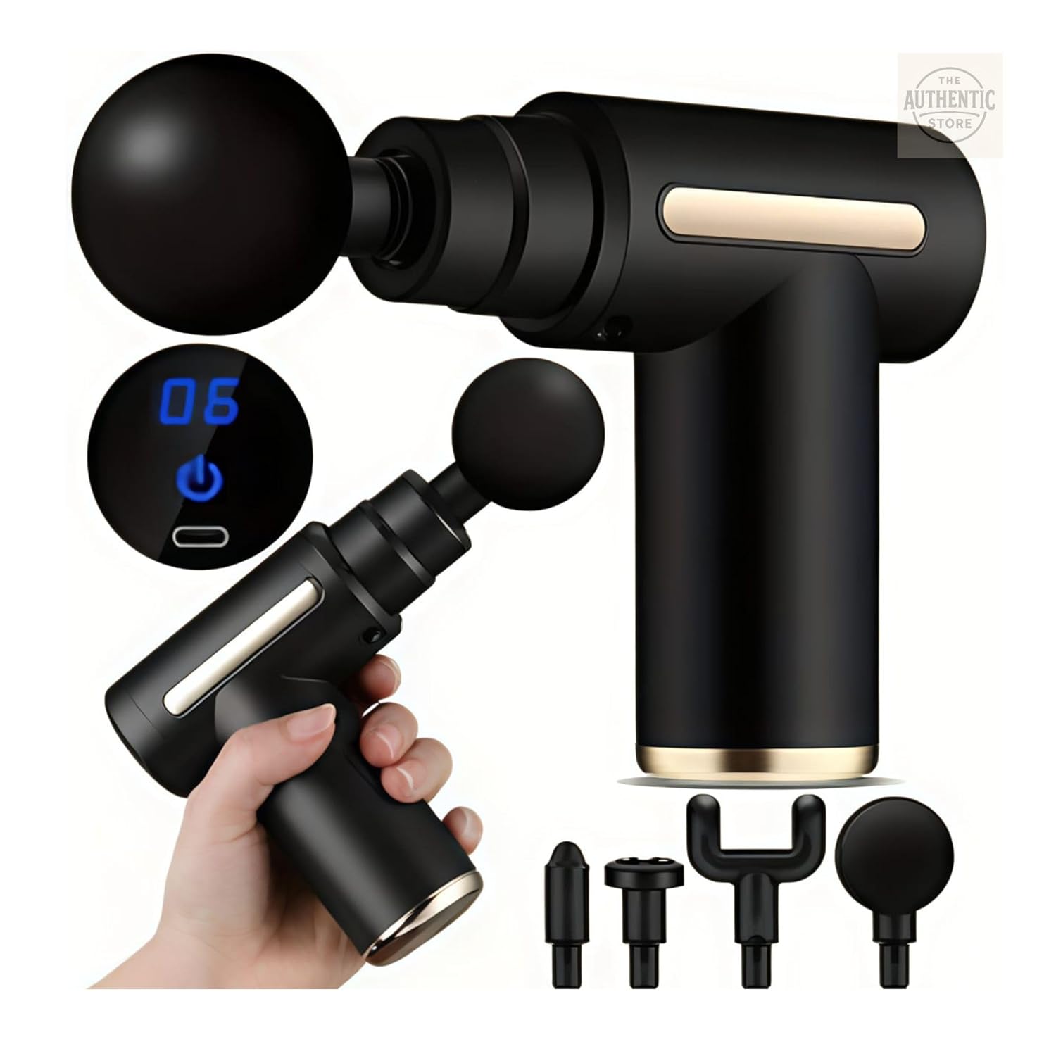 Gun Massager Machine for Pain Relief | Full Body Pain, Neck, Shoulders, Back, Arms & Feet Massager Machine for Men & Women - 5 Heads Attachment | Body Relax Massage Machine Gun Massager Machine for Pain Relief | Full Body Pain, Neck, Shoulders, Back, Arms & Feet Massager Machine for Men & Women - 5 Heads Attachment | Body Relax Massage Machine