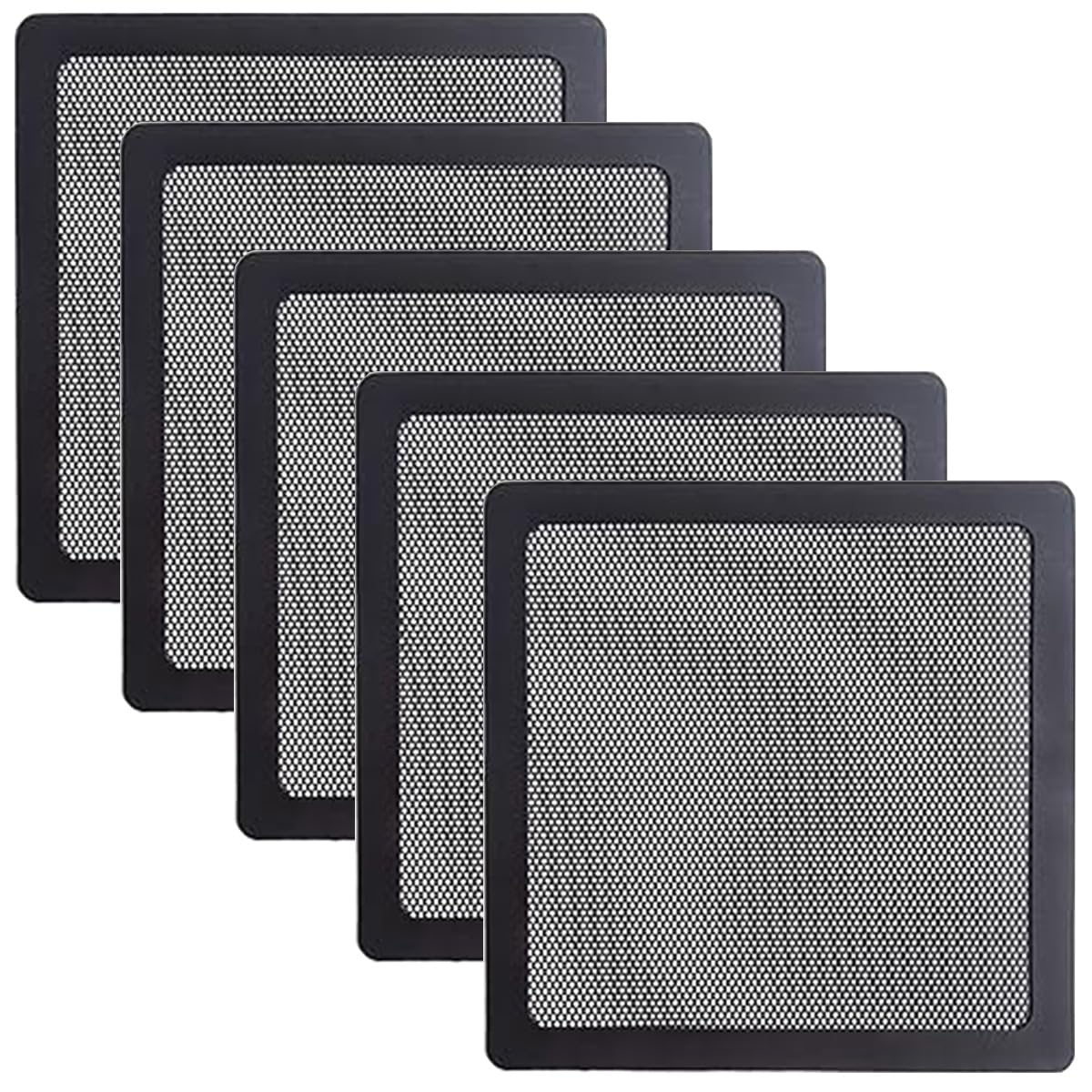 Filtro Antipolvere per Ventola in Rete Telaio Magnetico da 120 mm per Dispositivo di Raffreddamento del Computer, Schermo Filtro di Raffreddamento, Confezione da 6