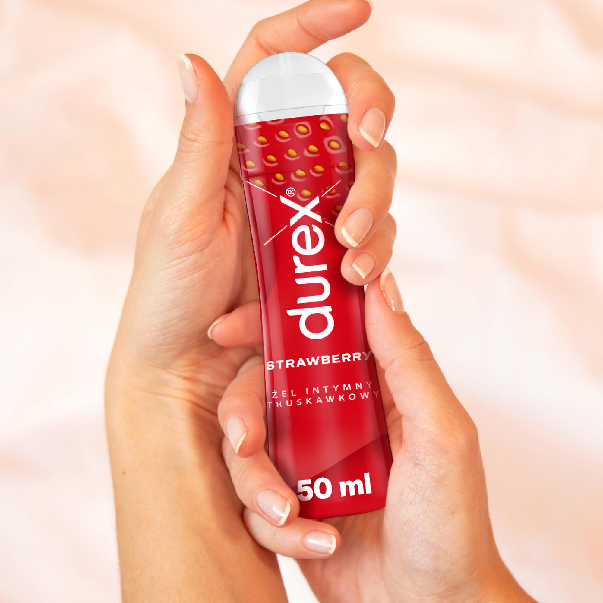 Durex Żel intymny truskawkowy o smaku i zapachu truskawki bez cukru 50 ml