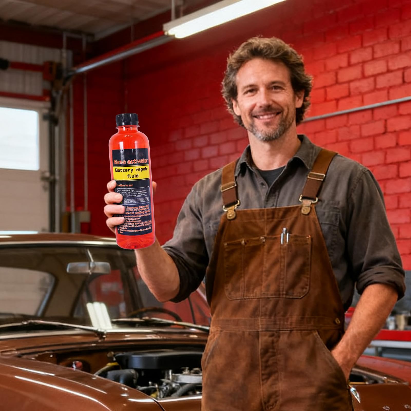 Aditivo per batteria per auto - liquido di riparazione della batteria da 500 ml premium per ripristino a livello di acido, efficienza di ricarica potenziata con facile applicazione, strumento di manut