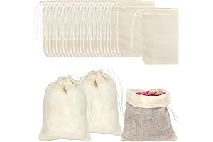 24 Pieces Reusable Herb Bags for Cooking Soup - 4 x 6 inch