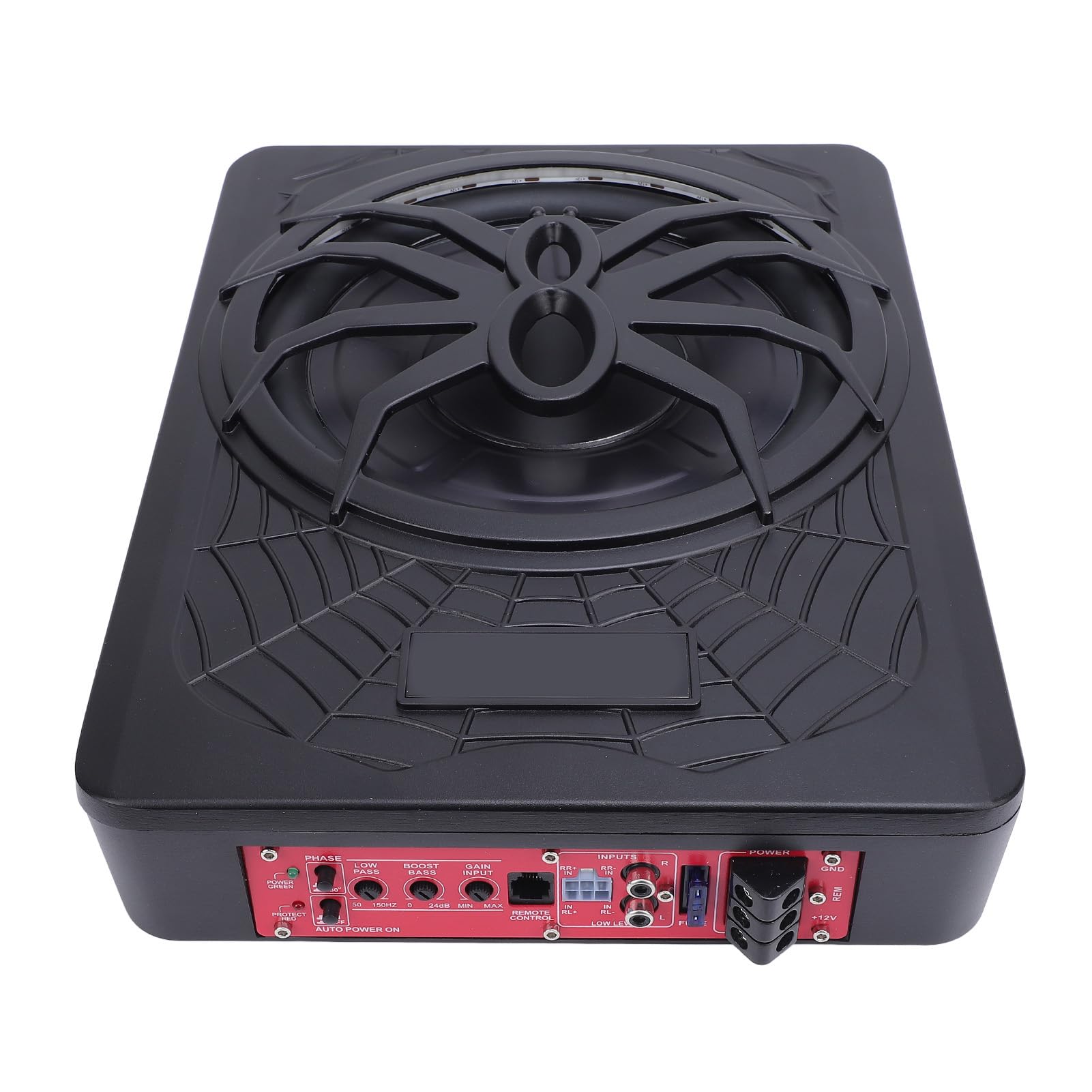 10-calowy, Smukły Subwoofer Samochodowy Pod Siedzeniem o Mocy 800 W, Doskonałe Odprowadzanie Ciepła i Oświetlenie Otoczenia do Samochodowego Sprzętu Audio (BLUE)
