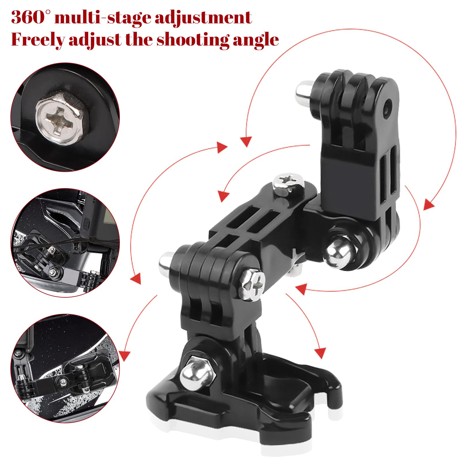 Kit Accessoire Montage Casque Mikqky 20 Pièces - Pour GoPro, Action Cam