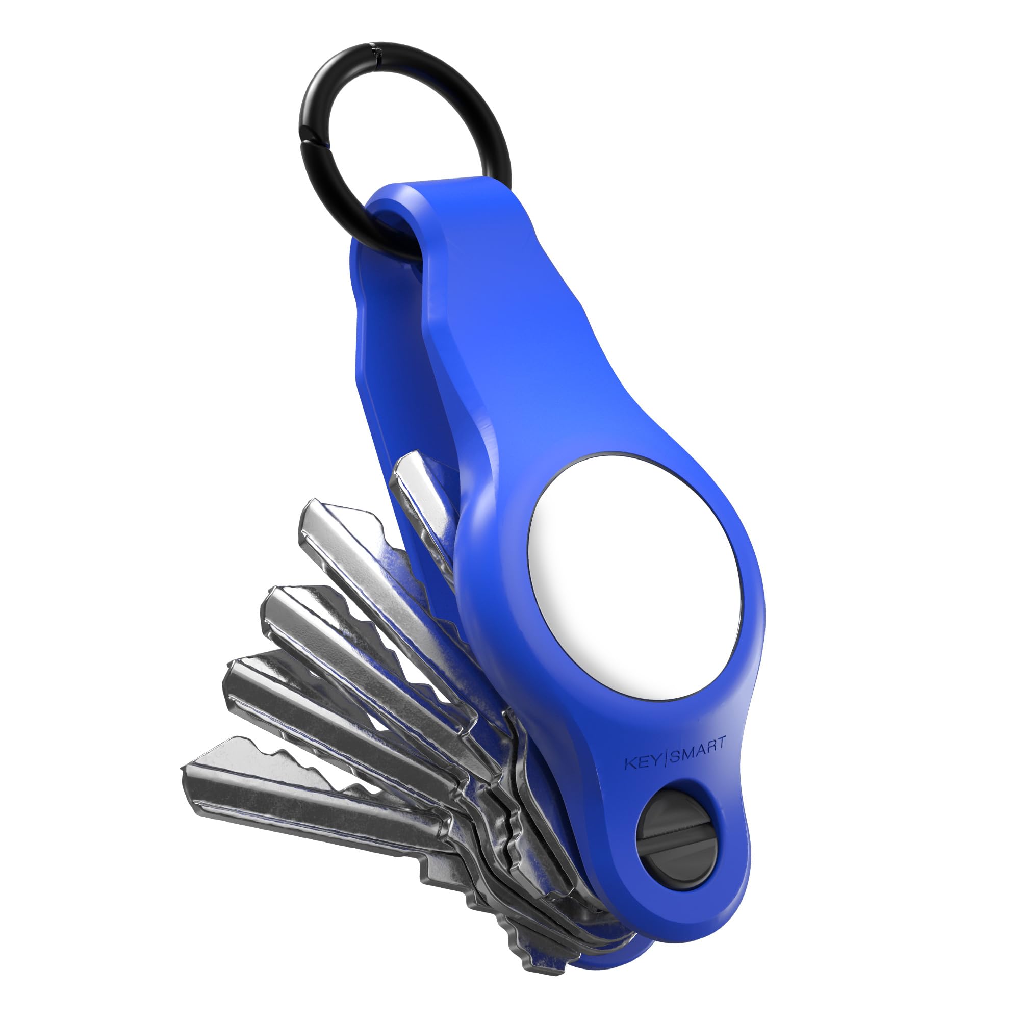 Keysmart Unisex Blue Air - Airtag Keychain Key Holder, Compatible With Apple Airtag Holder, Key Organizer Keychains, Key Ring