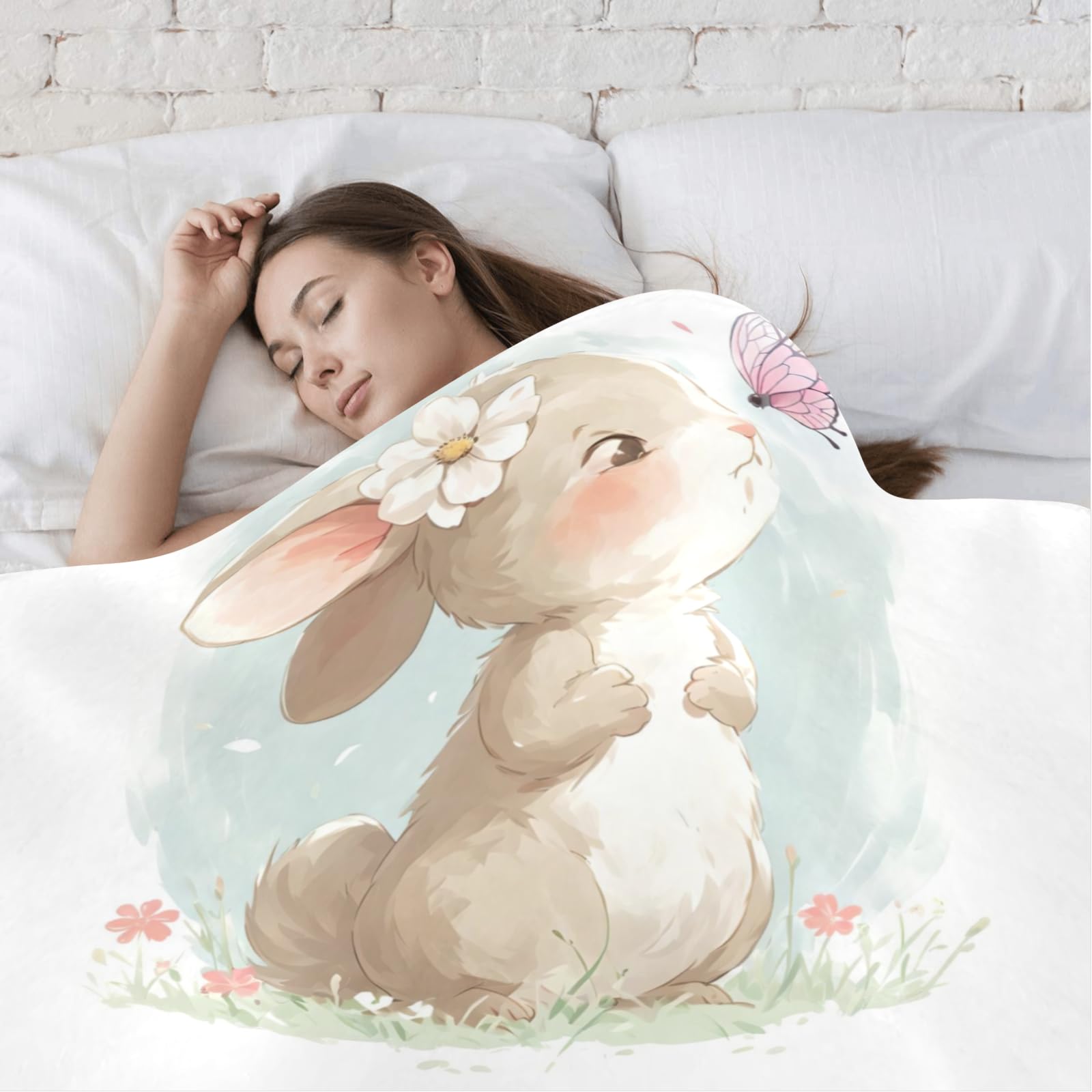 Dou Dou Bebe Conejo Manta De Seguridad Para Bebé Con Cabeza De