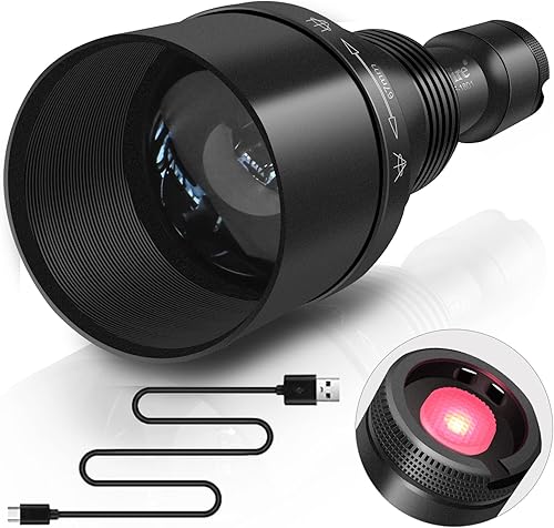 UniqueFire 1801 T67 940nm IR LED linterna iluminador USB recargable visión nocturna linterna infrarroja luz LED zoomable 3 modos de encendidoapagado