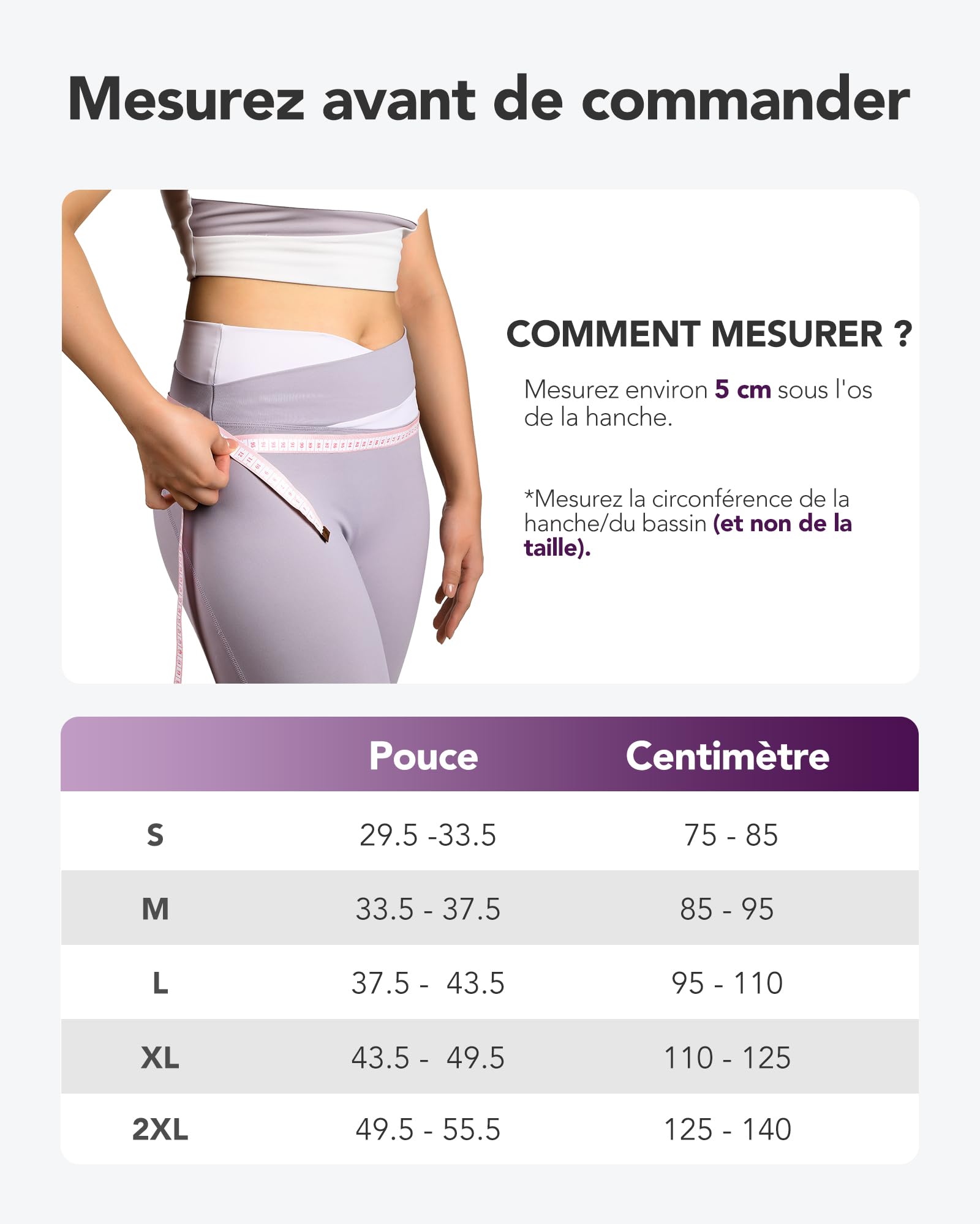 Fitomo Ceinture de Hanche,L