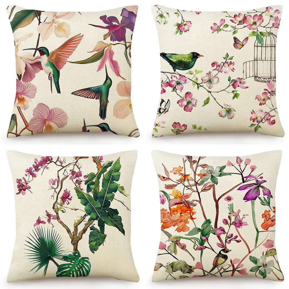 Housse coussin 60x60 fleurs lavable et durable pour un grand confort