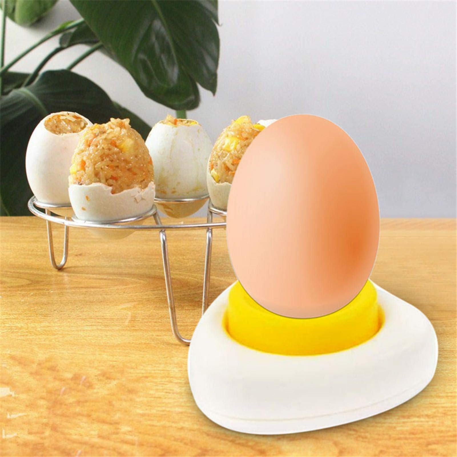 Perforador de huevos, cortador de huevos con separador, 1 agujero, forma de pollito