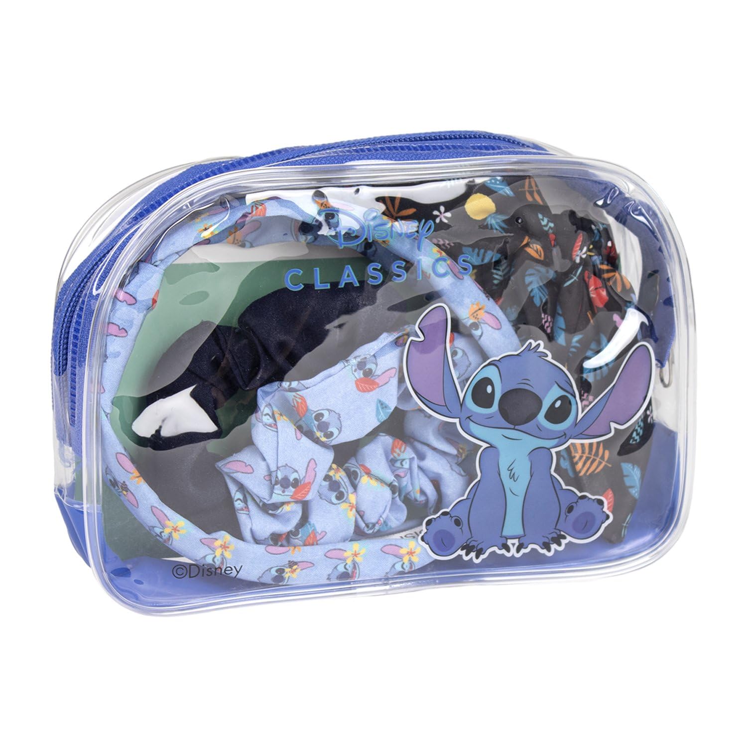 Neceser Disney Transparente con Accesorios para el Pelo - Neceser Niñas Licencia Oficial