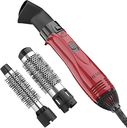 Revlon Kit de aire caliente de estilo perfecto de 1200 W  Estila rizo y volumen juego de 3 piezas