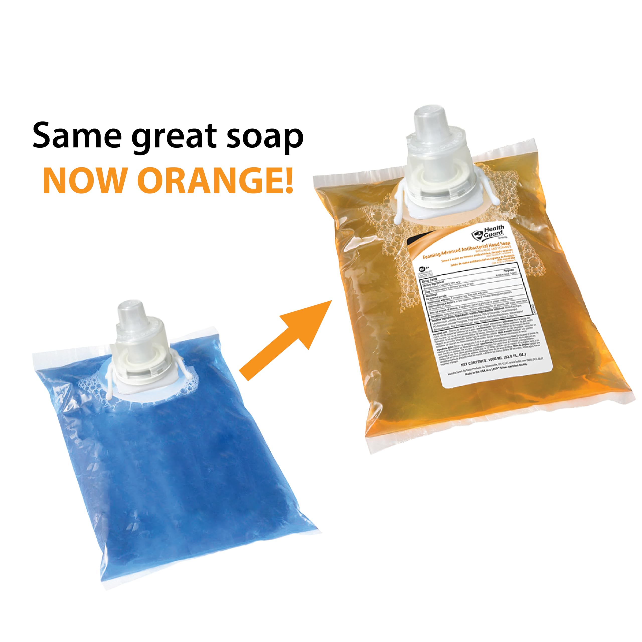 Health Guard Foaming Antibacterial Hand Soap #21352, for use with