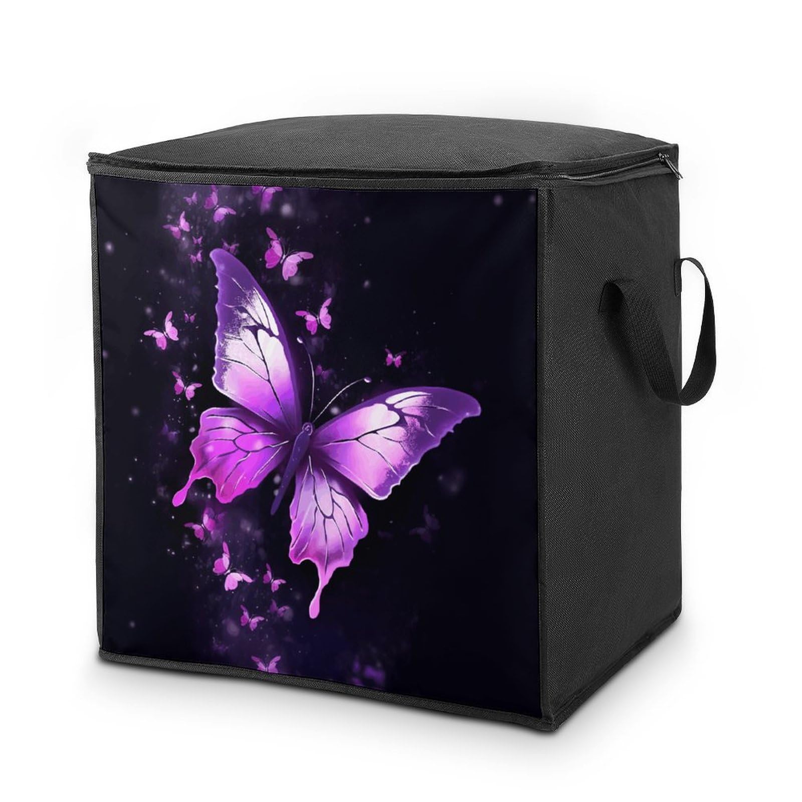 Sac de rangement pour couettes housse vêtements dressing violet