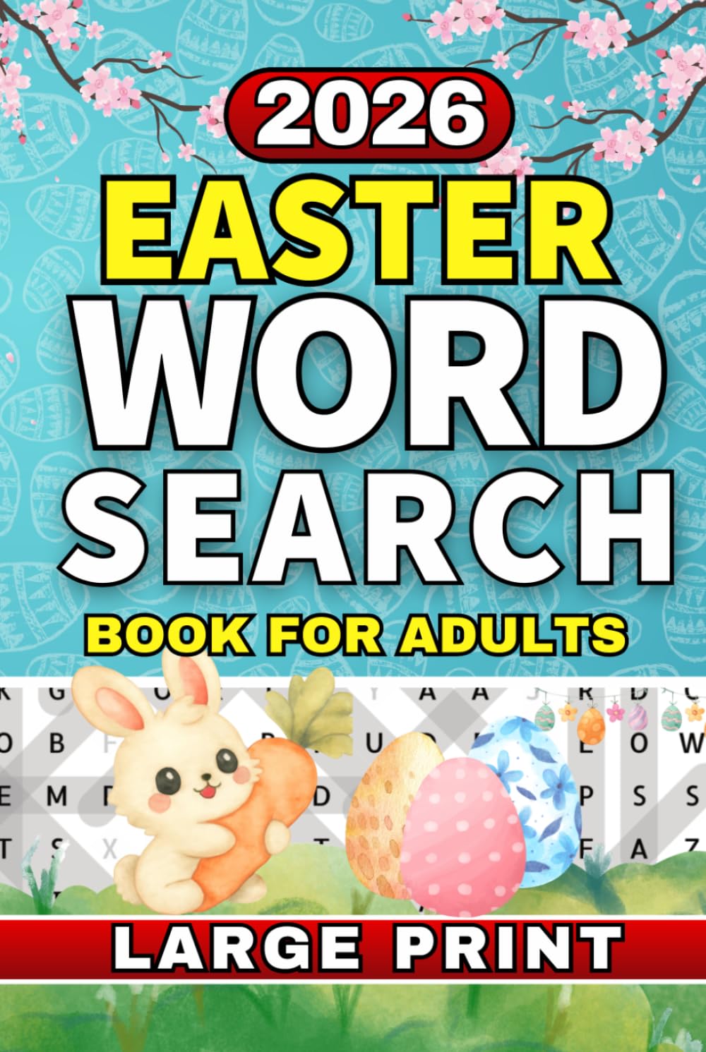Easter Word Search for Adults, Large Print Puzzle Book: Easter Word Find Puzzles for Teens, Adults & Seniors