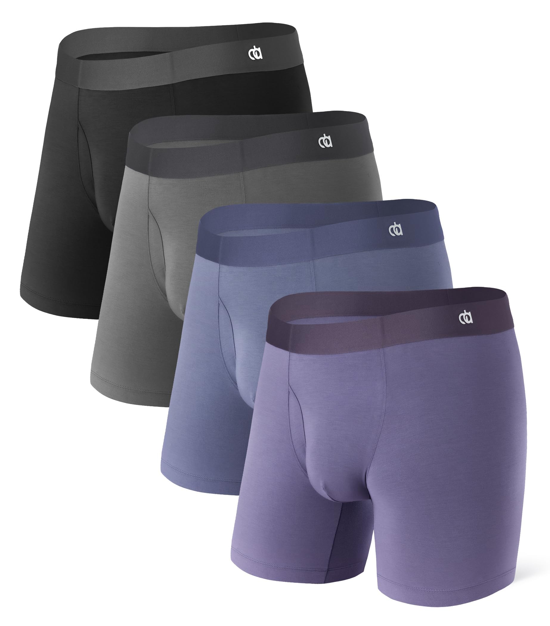 DAVID ARCHY Men's Ultra Soft Underwear Micro Modal Breathable Moisture Wicking Seamless Underwear for Men Multipack