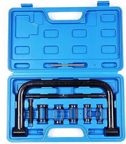 Miniatura 6 de ECCPP Juego de herramientas de compresor de resorte macizo de 10 piezas con kit de servicio de abrazadera C con tornillos de extensión para la