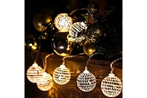 Nequare LED Disco Ball Decorations for 70s Disco Party Supplies