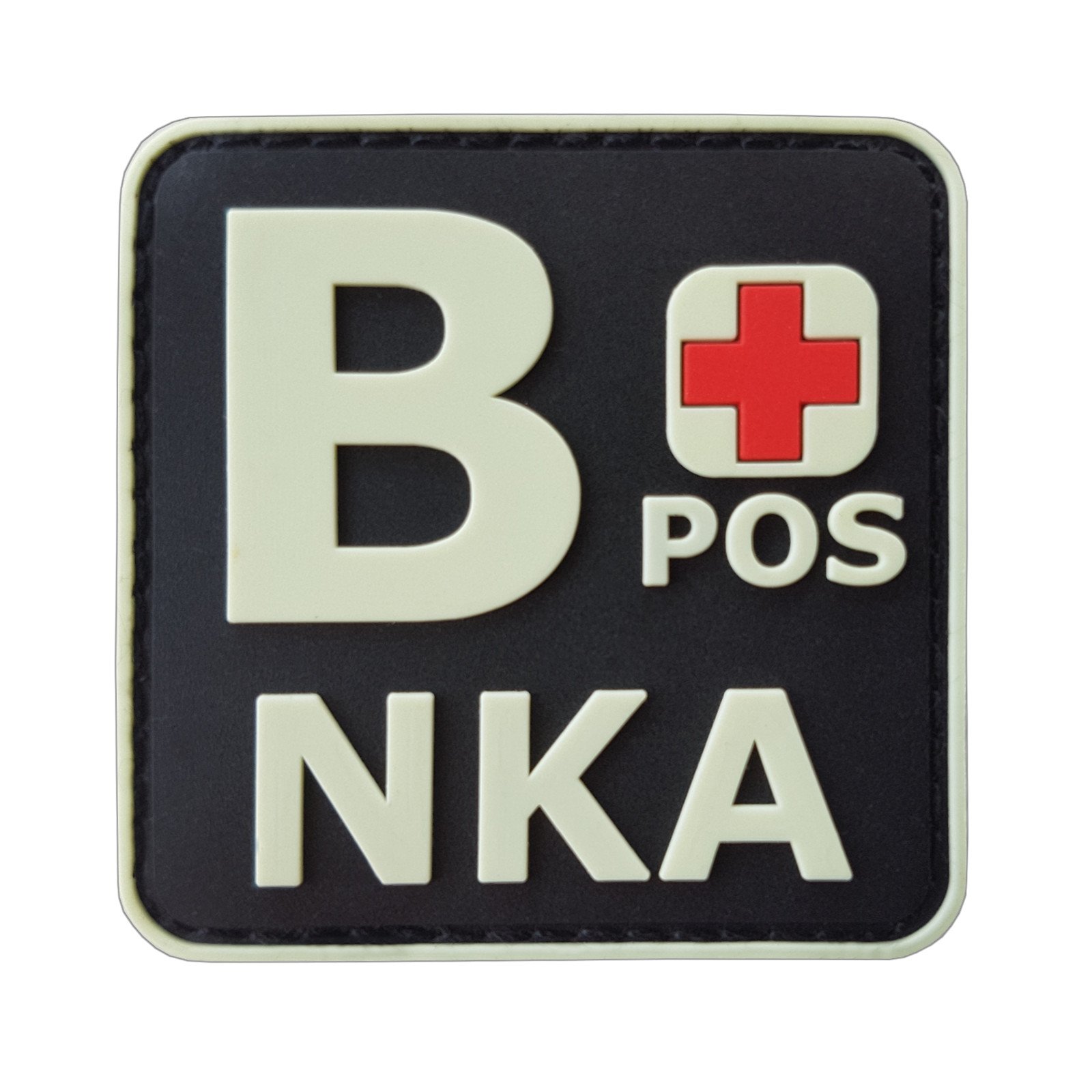 Tactical Blood Type Patch - 3D PVC Aufnäher 5x2,5cm Für Uniformen