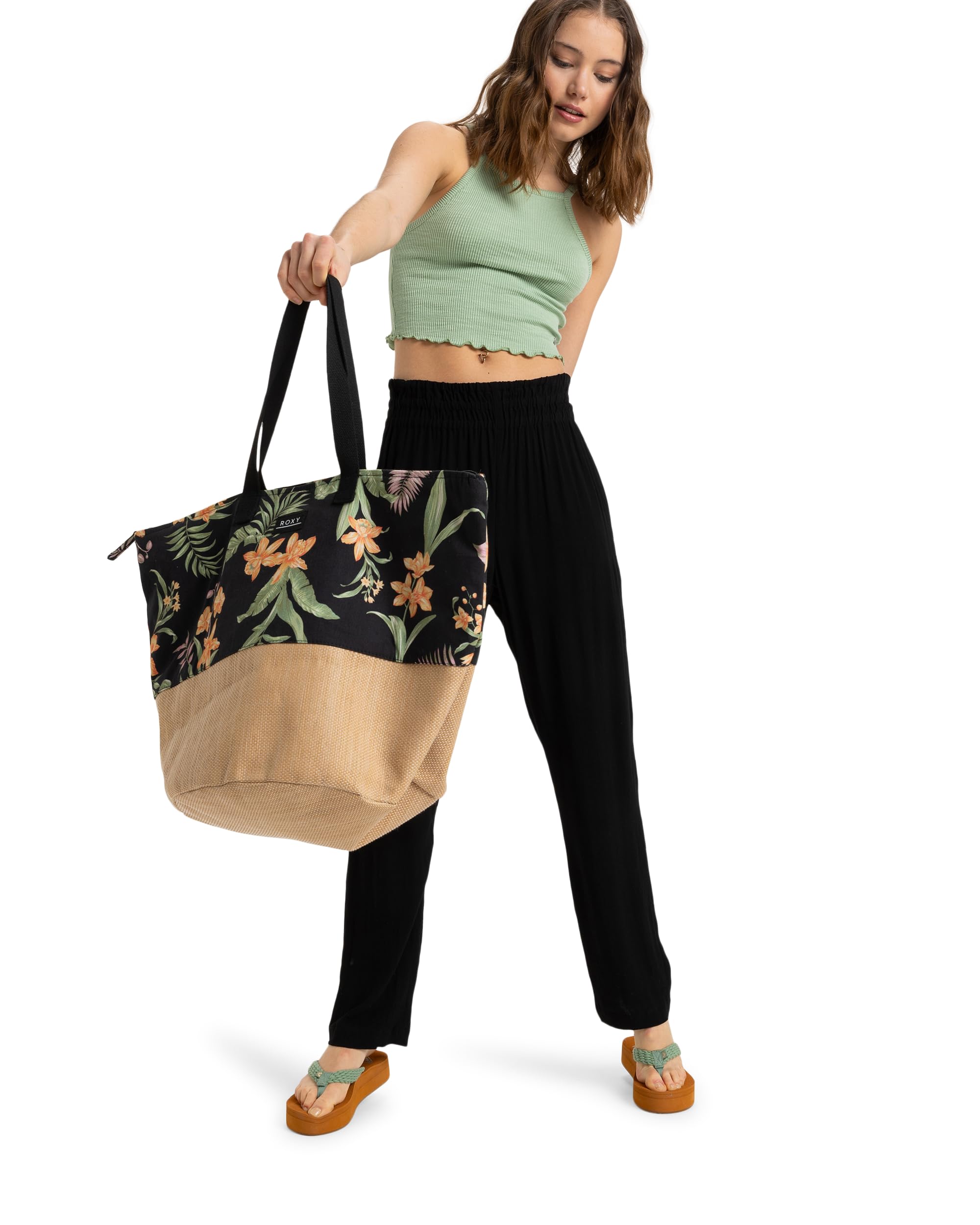 Roxy Waikiki Life Tote, Bolsa de Mano Mujer, Talla única