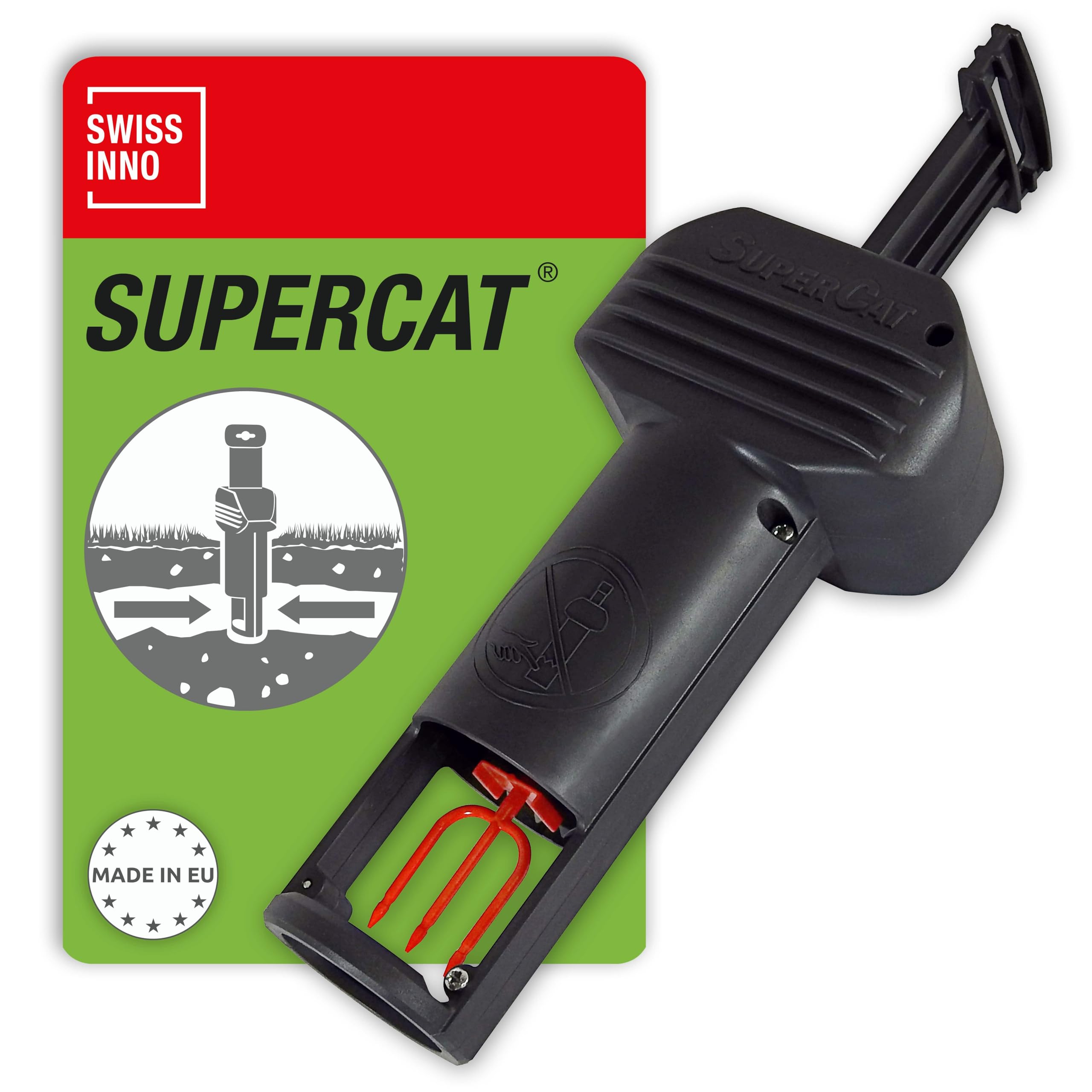 SWISSINNO Trappola per Arvicole PRO SuperCat | Trappola a Scatto Efficace Contro Topi di Campo e Arvicole, Meccanismo Brevettato, Facile da Impostare, Sicura e Riutilizzabile | 1 Trappola