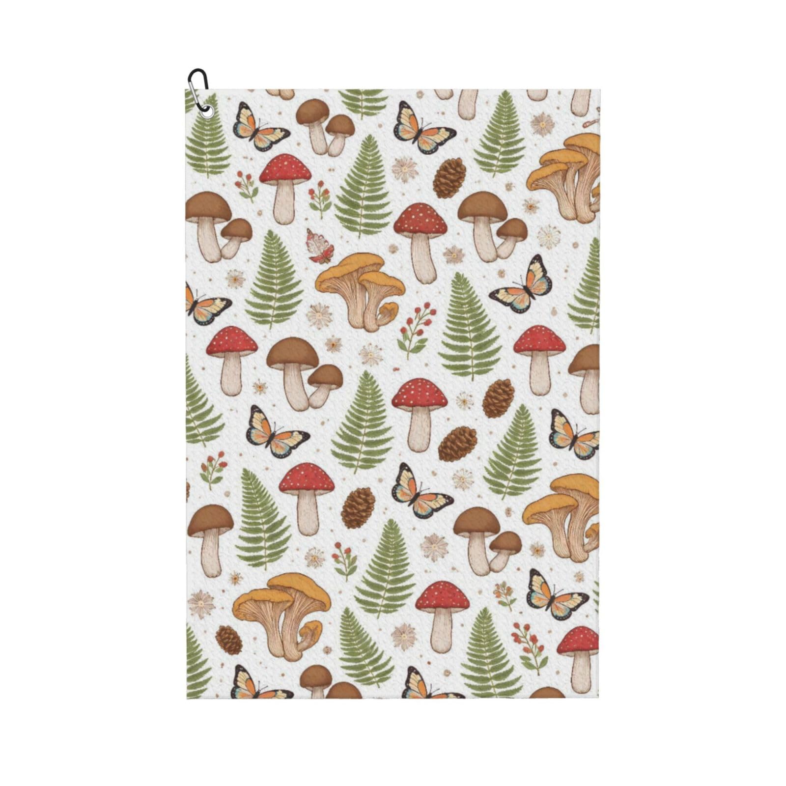 BSDFGSDD Mushroom Moth Floral Golf Towel 24 x 16 inches