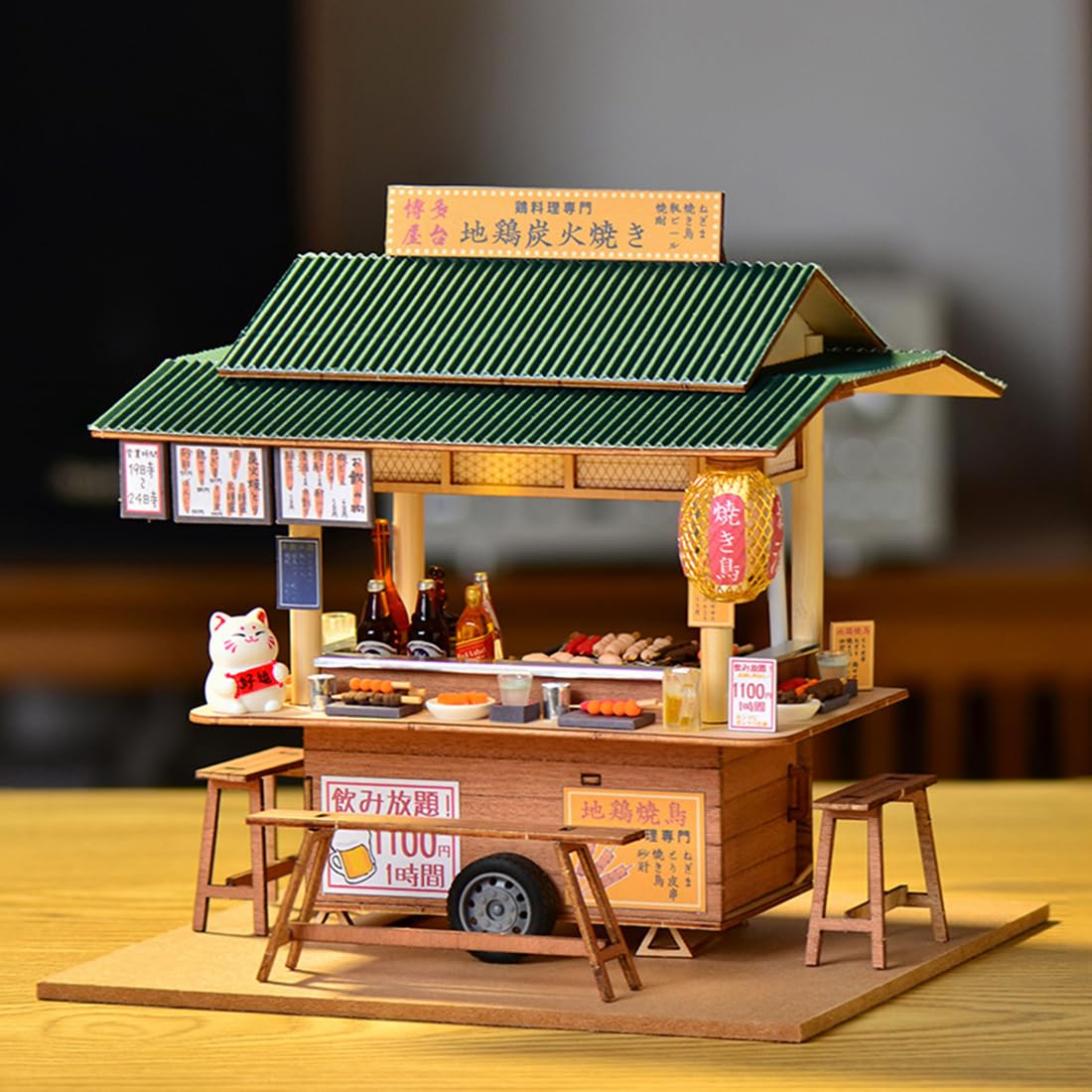 Casa Delle Bambole In Miniatura Stile Cinese A 3 Piani, Kit Fai Da Te In Legno Con Luci LED, Mobili E Accessori, Progetto Creativo Per Adulti E Bambini, Regalo Originale
