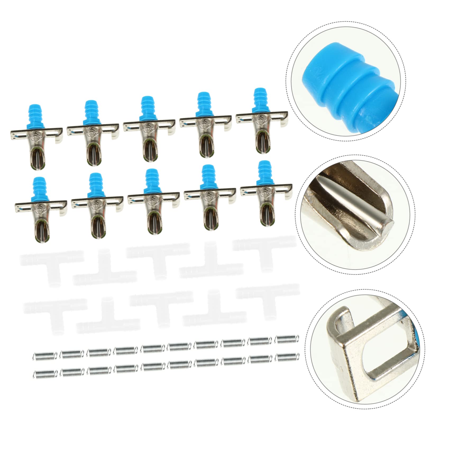 VANZACK 30pezzi Distributore Automatico Per Conigli Abbeveratoio Con Doppia Molla Facile Da Installare e Resistente Per Piccoli Animali Design Splash Struttura Durevole