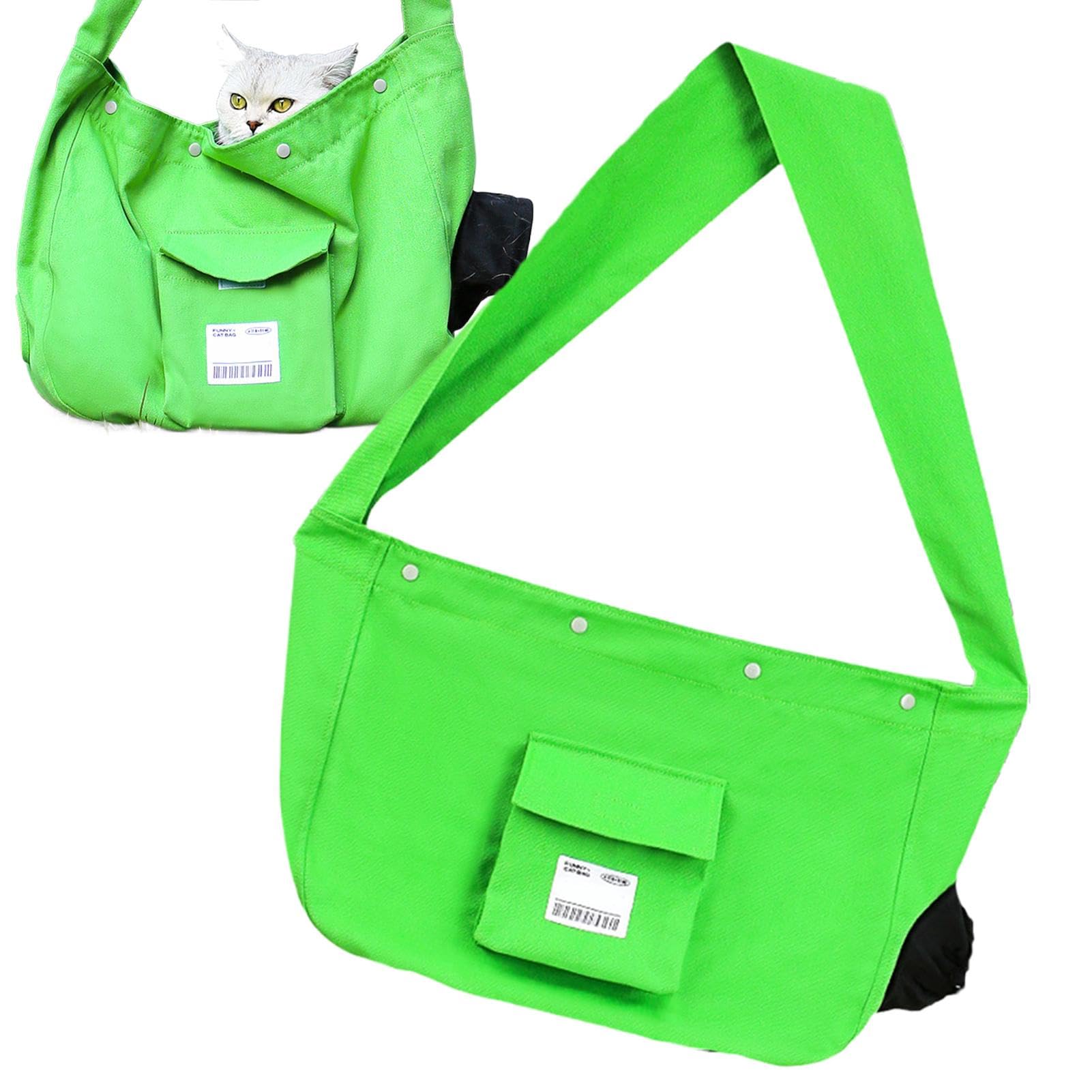 Bolsa de Transporte para Gatos, Bolsa de Transporte para Mascotas para | gatos | Bolsa de transporte para gatos transpirable y ajustable para mascotas, bolsa de asas de gran capacidad para