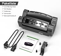 U`King Spider Moving Head 8x10W RGBW LED Fénysugár DMX Diszkó Színpadi Lámpa 8